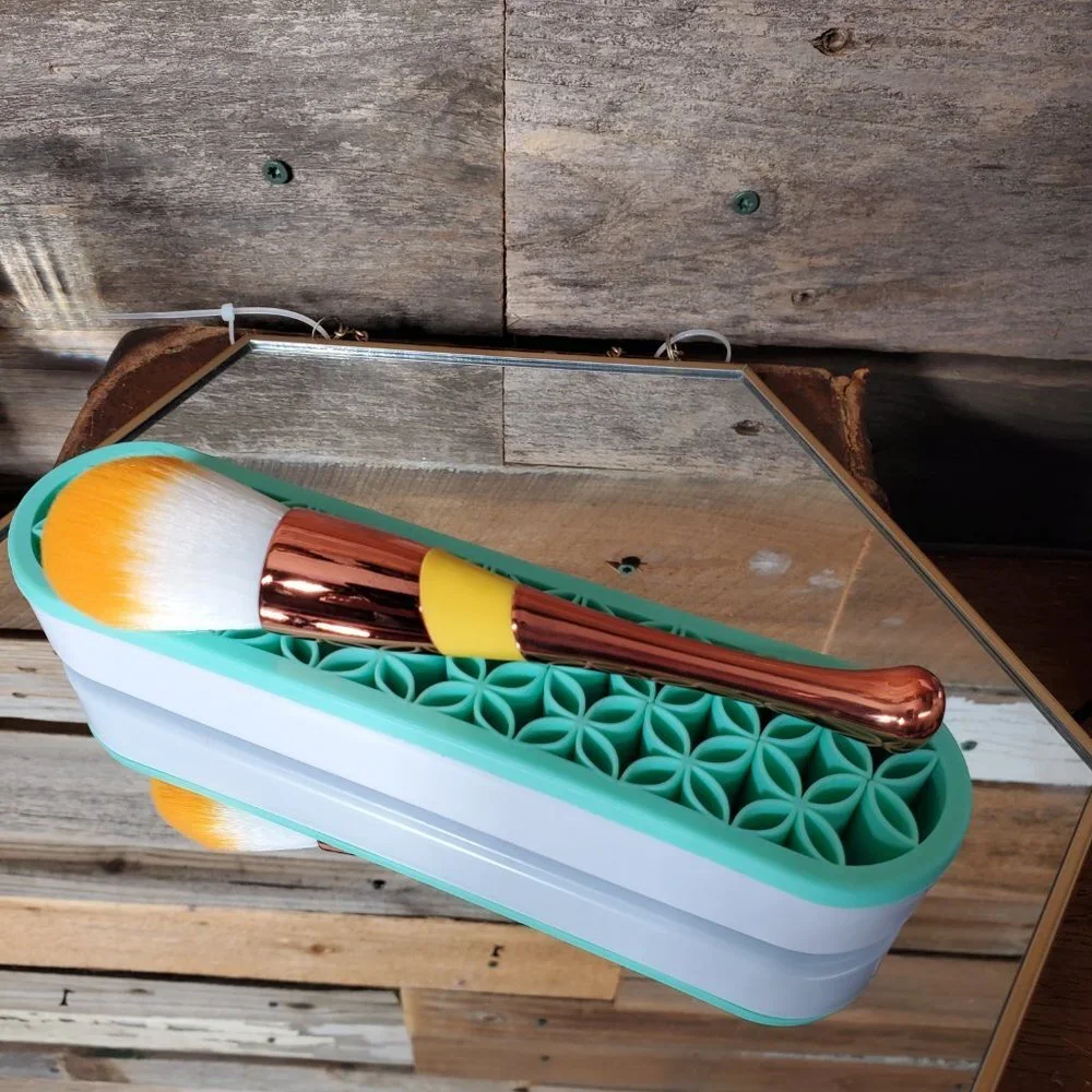 Large Professional Powder Brush -  Copper/Yellow/Orange